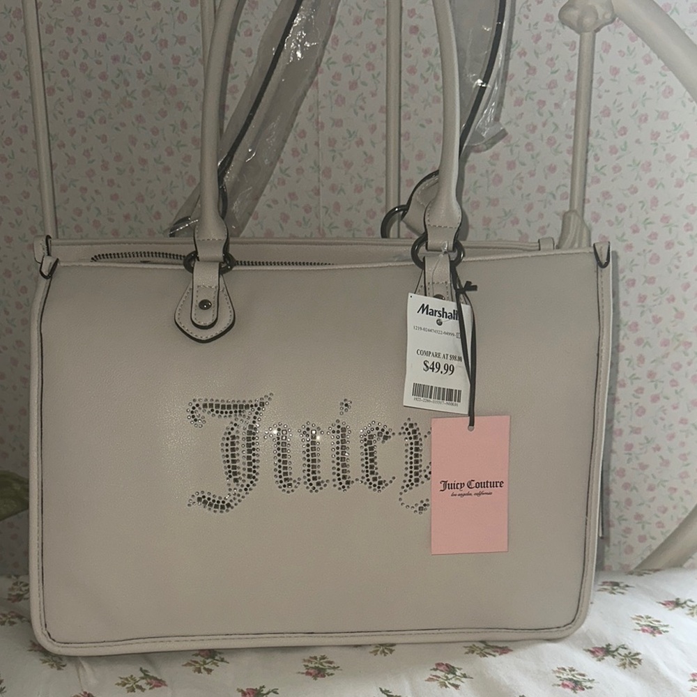 Juicy Couture Cream Tote Bag